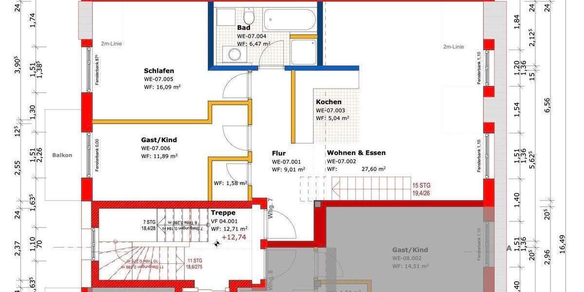 4-Zimmerwohnung mit Balkon und Galerie-Zimmer - mitten im Leben! 4 zimmer