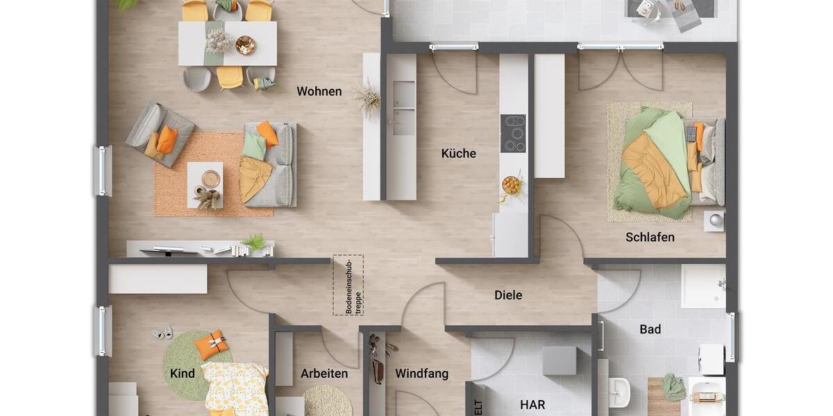 Bungalow Immenhausen - 4 Zimmer, 108 m&sup2;, 243.150&euro; | Angebot:9020545