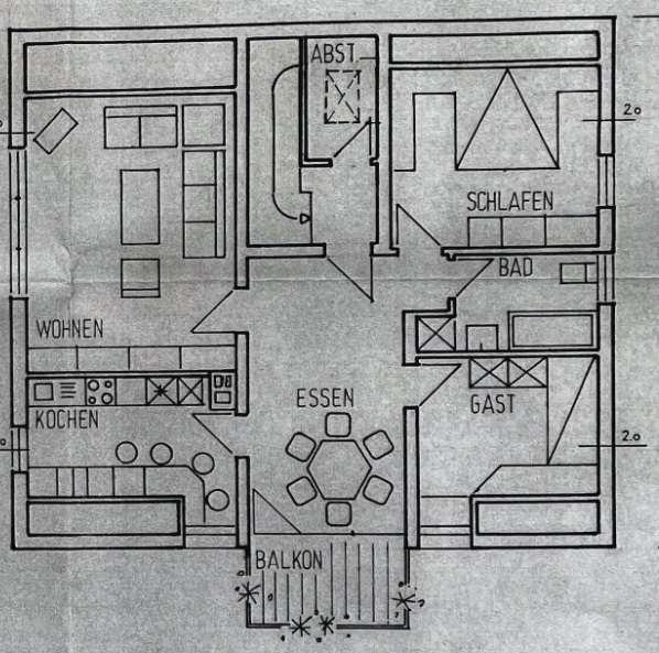 Dachgeschoßwohnung Naumburg - 3 Zimmer, 80 m&sup2;, 560&euro; | Angebot:26427020