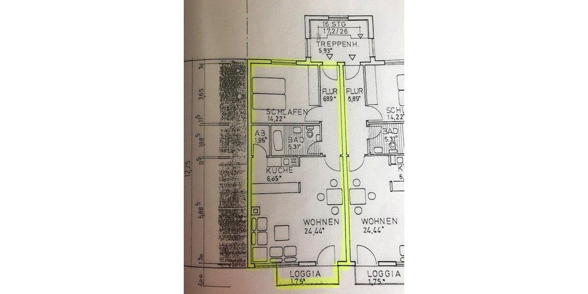 Etagenwohnung Kassel Südstadt - 2 Zimmer, 70 m&sup2;, 700&euro; | Angebot:26215184