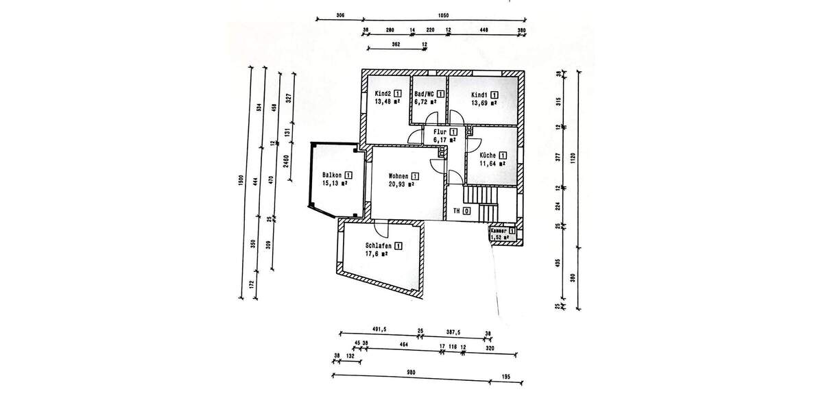 Etagenwohnung Fuldatal Ihringshausen - 4 Zimmer, 98 m&sup2;, 265.000&euro; | Angebot:25707527