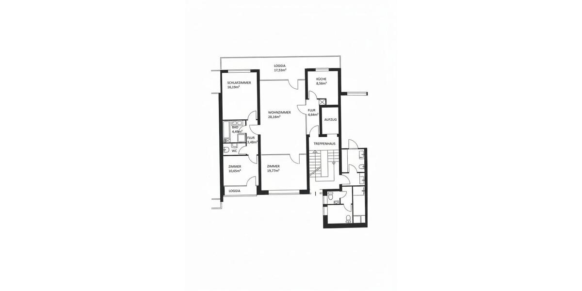Etagenwohnung Kassel Vorderer Westen - 4 Zimmer, 106 m&sup2;, 335.000&euro; | Angebot:26957215