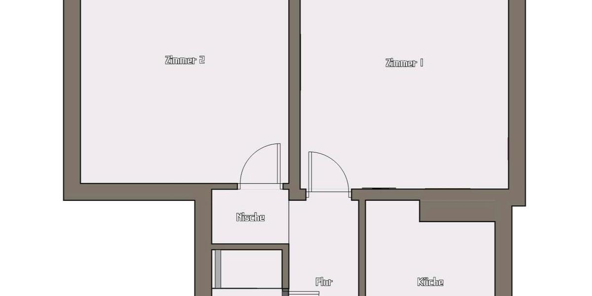 Etagenwohnung Kassel Bettenhausen - 2 Zimmer, 46 m&sup2;, 600&euro; | Angebot:25814294