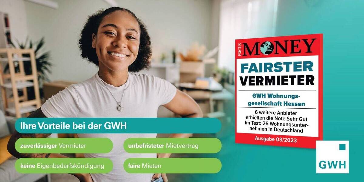 Etagenwohnung Kassel Oberzwehren - 3 Zimmer, 71 m&sup2;, 500&euro; | Angebot:25695783