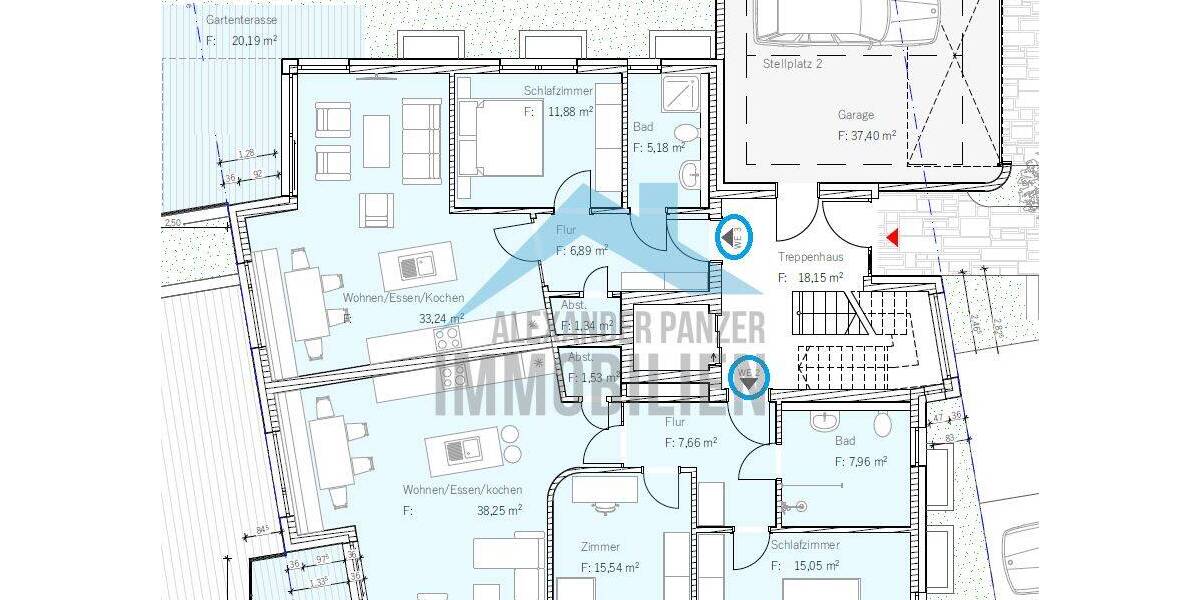 Etagenwohnung Kassel Philippinenhof/Warteberg - 2 Zimmer, 68 m&sup2;, 296.500&euro; | Angebot:26887824
