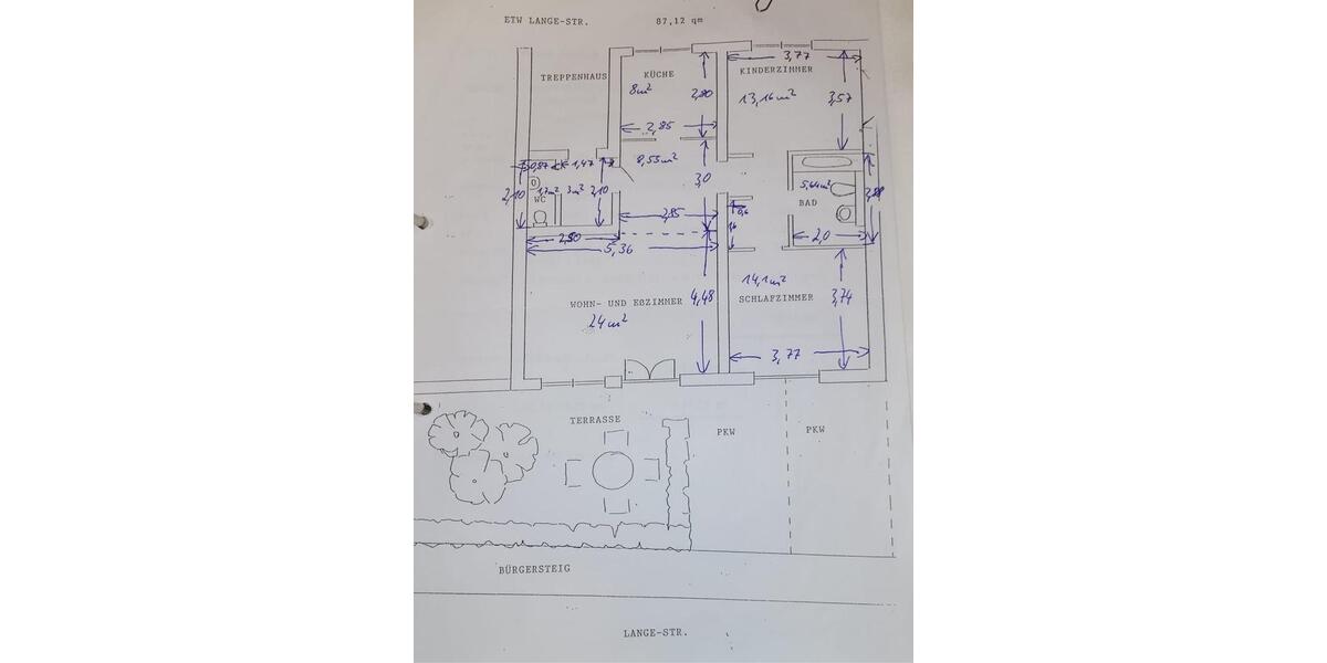 Erdgeschoßwohnung Kassel Bad Wilhelmshöhe - 3 Zimmer, 87 m&sup2;, 339.000&euro; | Angebot:24862511