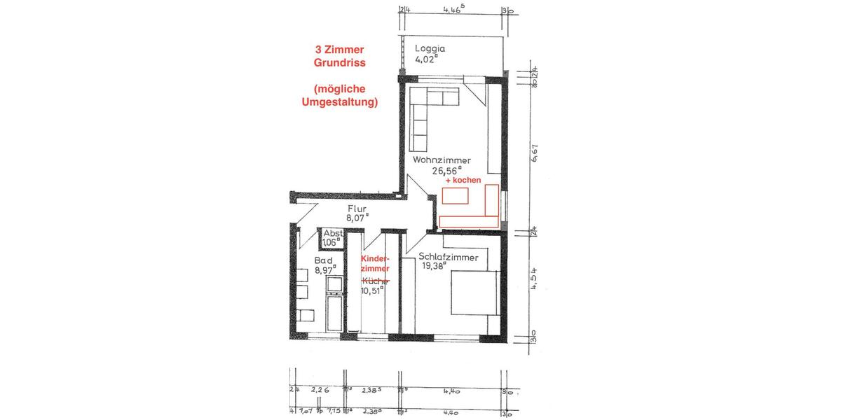 Etagenwohnung Vellmar - 2 Zimmer, 75 m&sup2;, 180.000&euro; | Angebot:26005732