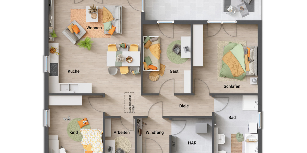 Bungalow Melsungen Röhrenfurth - 4 Zimmer, 108 m&sup2;, 486.300&euro; | Angebot:25709654