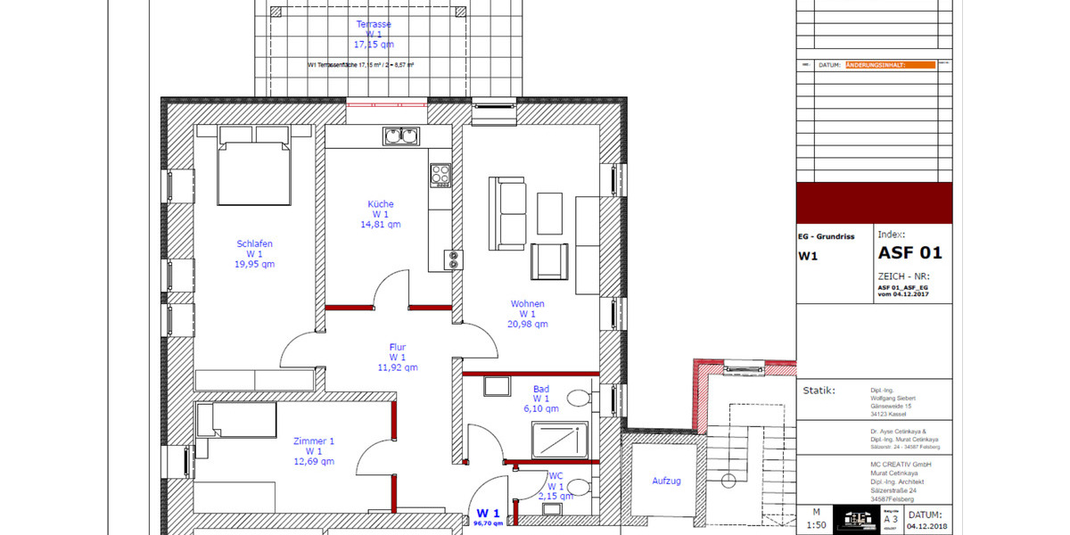 Erdgeschoßwohnung Felsberg - 3 Zimmer, 97 m&sup2;, 840&euro; | Angebot:25444883
