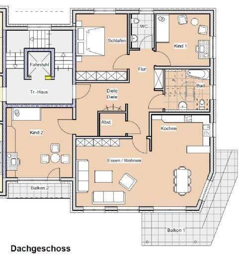 Etagenwohnung Melsungen - 4 Zimmer, 149 m&sup2;, 1.400&euro; | Angebot:26920197