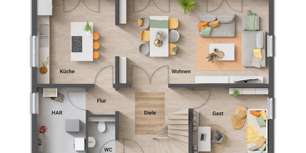 Einfamilienhaus Ahnatal Heckershausen - 5 Zimmer, 158 m&sup2;, 436.250&euro; | Angebot:25821432