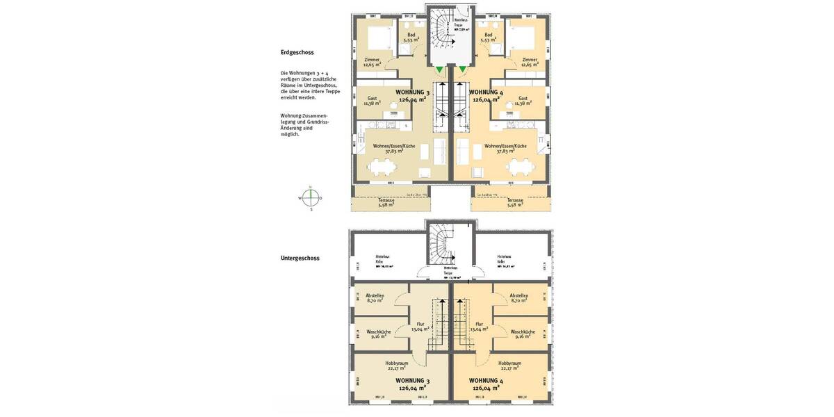 Etagenwohnung Kassel Jungfernkopf - 4 Zimmer, 126 m&sup2;, 449.000&euro; | Angebot:26402822