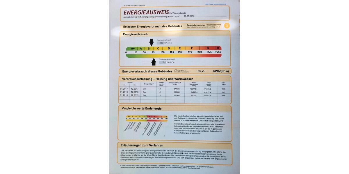 Etagenwohnung Staufenberg - 3 Zimmer, 72 m&sup2;, 140.000&euro; | Angebot:26119584