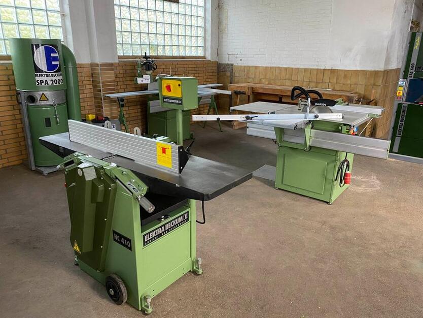 Ⓜ️ Werkstatt für Schreiner Tischler Zimmerer komplett mit Maschinen Elektra Beckum BAS 600 HC 410 PK 300 TF 904