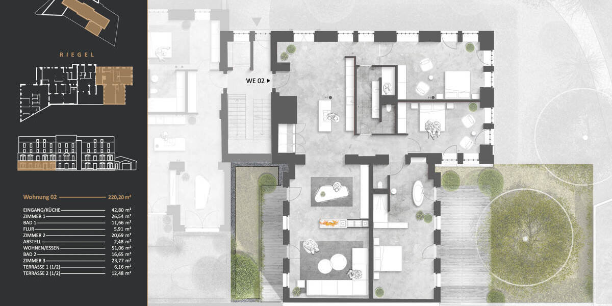 Dörnbergstraße: Luxuriös, authentisch und einzigartig. 4 Zimmer-Luxus-Wohnung mit Gartenanteil 4 zimmer