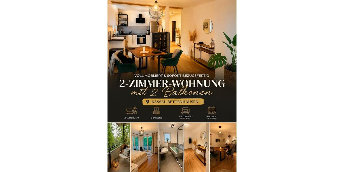 Etagenwohnung Kassel Bettenhausen - 2 Zimmer, 58 m&sup2;, 190.000&euro; | Angebot:27280096