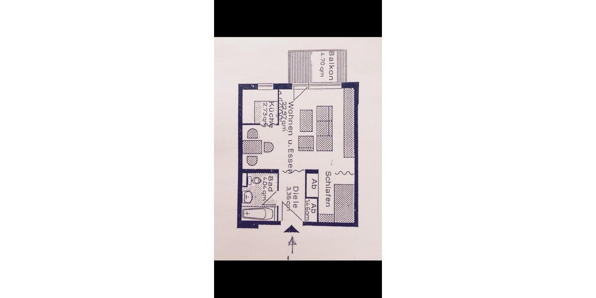 Etagenwohnung Kassel Harleshausen - 1 Zimmer, 37 m&sup2;, 159.000&euro; | Angebot:27016021