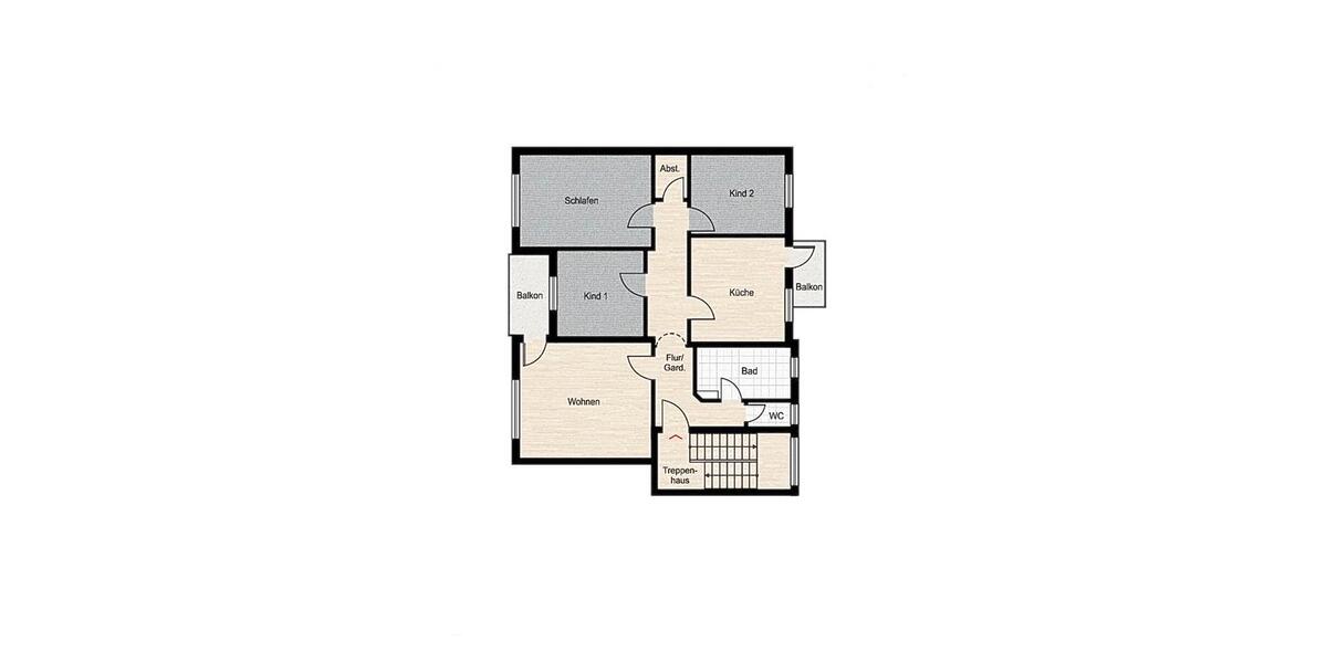 Etagenwohnung Kassel Fasanenhof - 4 Zimmer, 103 m&sup2;, 310.000&euro; | Angebot:25082694