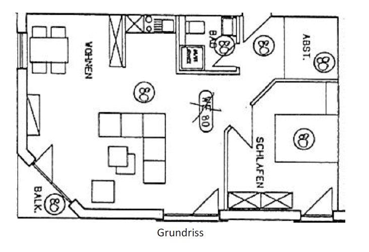 Etagenwohnung Kassel - 2 Zimmer, 55 m&sup2;, 160.000&euro; | Angebot:26721521