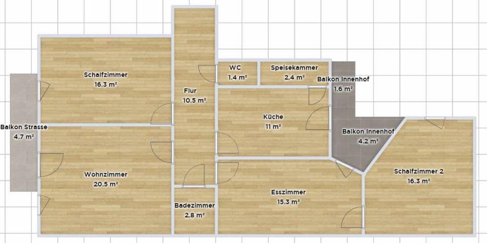 Stilvolle möblierte Altbauwohnung - auf Zeit 4 zimmer