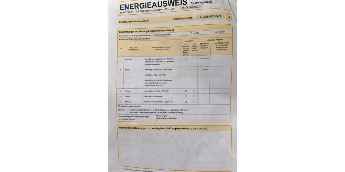 Einfamilienhaus Calden - 5 Zimmer, 145 m&sup2;, 319.000&euro; | Angebot:25854525