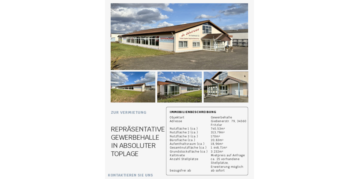Gewerbeobjekt Fritzlar - 7.900&euro; | Angebot:25335187