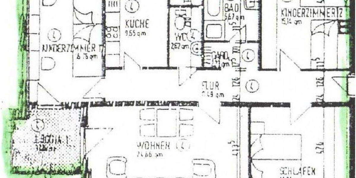 Zentral und doch im Grünen - familienfr. 4 ZKB, frei, gehoben u. renov., prov.-frei 4 zimmer