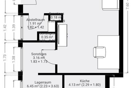 Wohnung Kassel Bettenhausen - 1 Zimmer, 55 m&sup2;, 650&euro; | Angebot:25209356