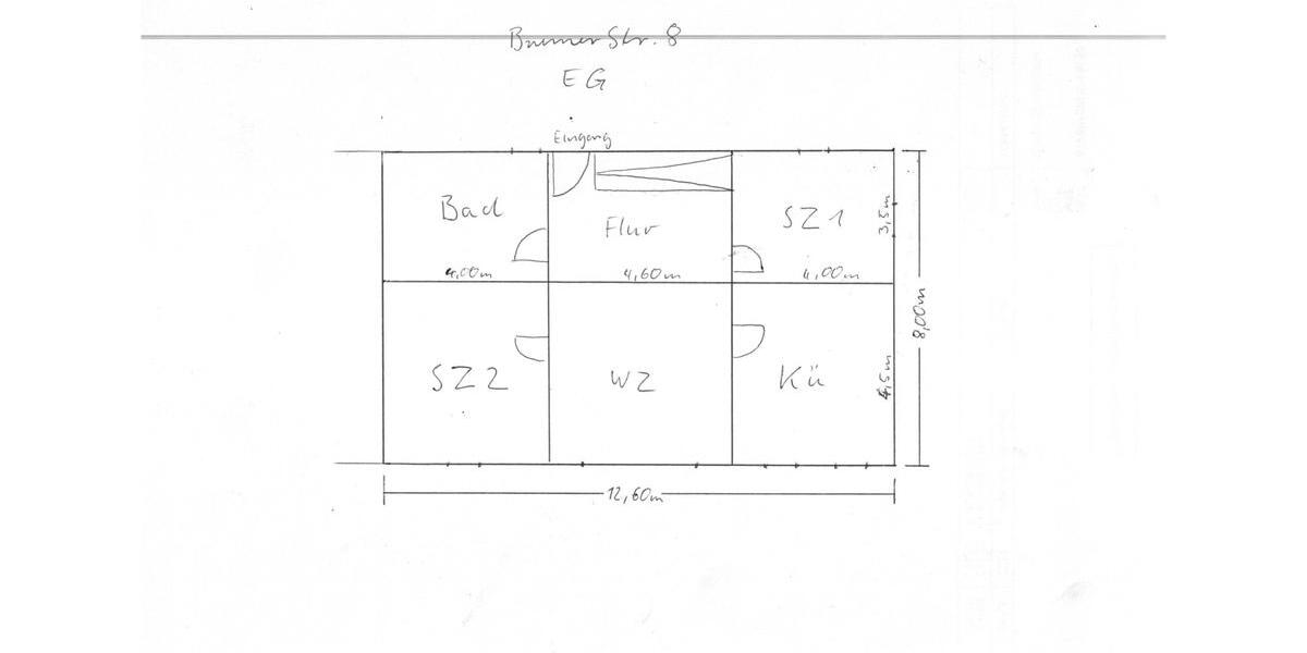 Etagenwohnung Grebenstein - 8 Zimmer, 170 m&sup2;, 1.000&euro; | Angebot:26549745