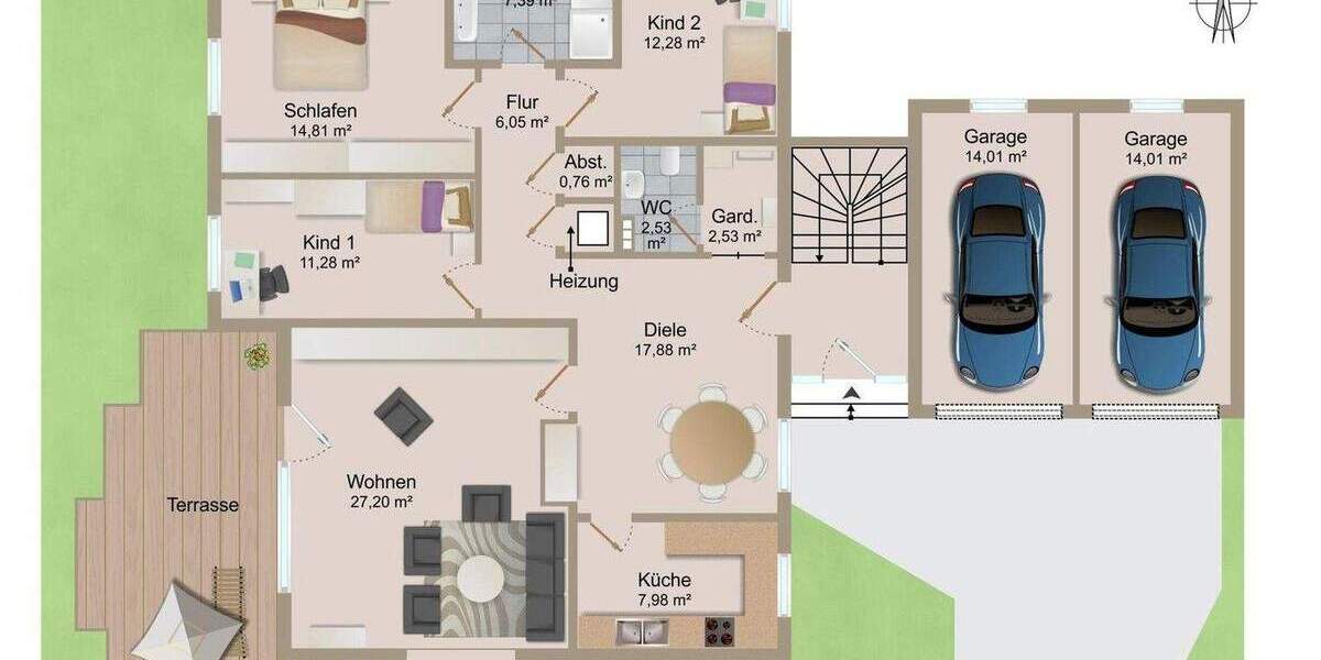 ***Lichtdurchflutete 4-Zimmer-Wohnung in Kassel-Harleshausen - mit großem Balkon & Garage*** 4 zimmer