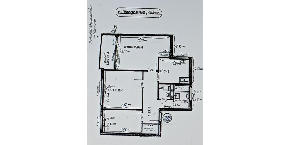 Etagenwohnung Vellmar - 3 Zimmer, 73 m&sup2;, 125.000&euro; | Angebot:26932688