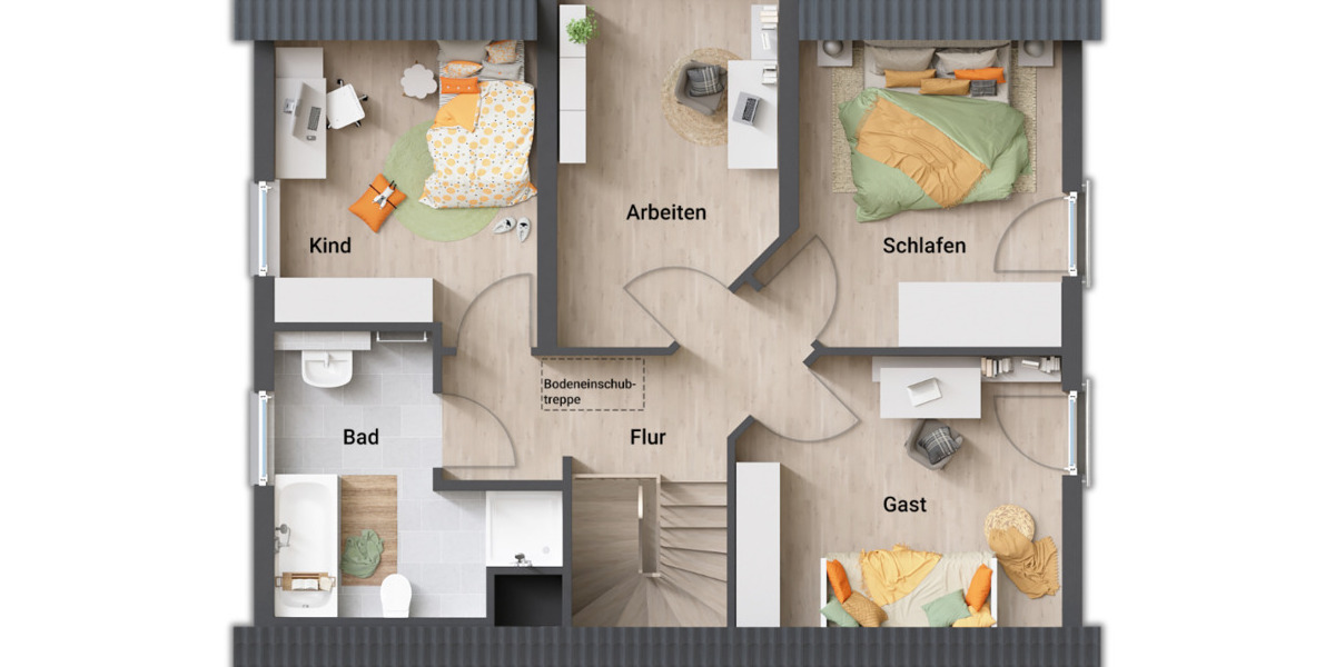 Einfamilienhaus Fuldatal Simmershausen - 5 Zimmer, 134 m&sup2;, 256.850&euro; | Angebot:24687651