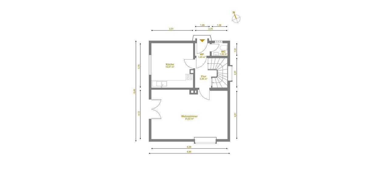 Einfamilienhaus Vellmar Vellmar-West - 4 Zimmer, 88 m&sup2;, 350.000&euro; | Angebot:25684873