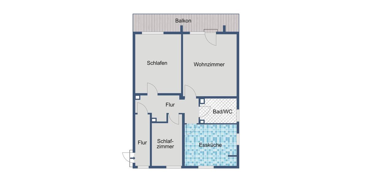 Großzügige 3-Zimmer-Wohnung mit Balkon in Kaufungen 3 zimmer