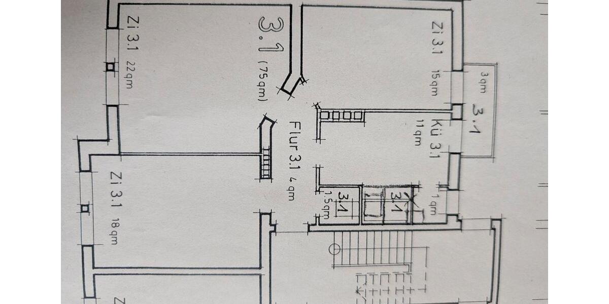 Etagenwohnung Kassel Fasanenhof - 3 Zimmer, 73 m&sup2;, 170.000&euro; | Angebot:25251862