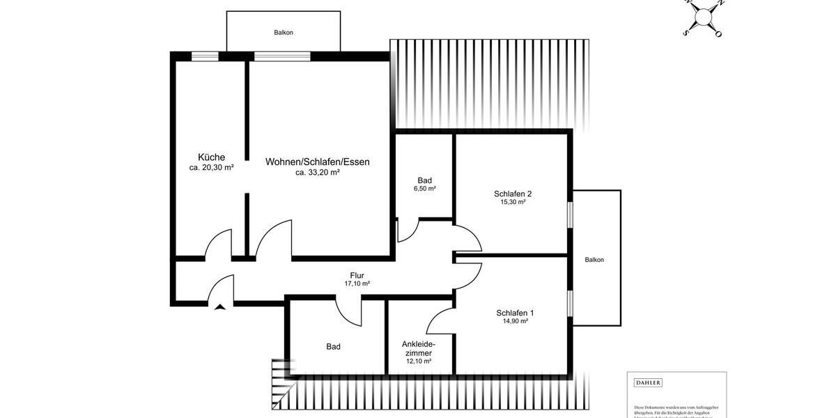 Dachgeschoßwohnung Schauenburg - 3 Zimmer, 132 m&sup2;, 1.320&euro; | Angebot:25963352