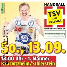 TSV Vellmar vs. HSG Dotzheim/Schierst. 13.09.2026 Großsporthalle Vellmar