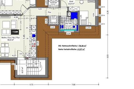 Vermiete Lohfelden - 3 Zimmer Wohnung DG Erstbezug 3 zimmer