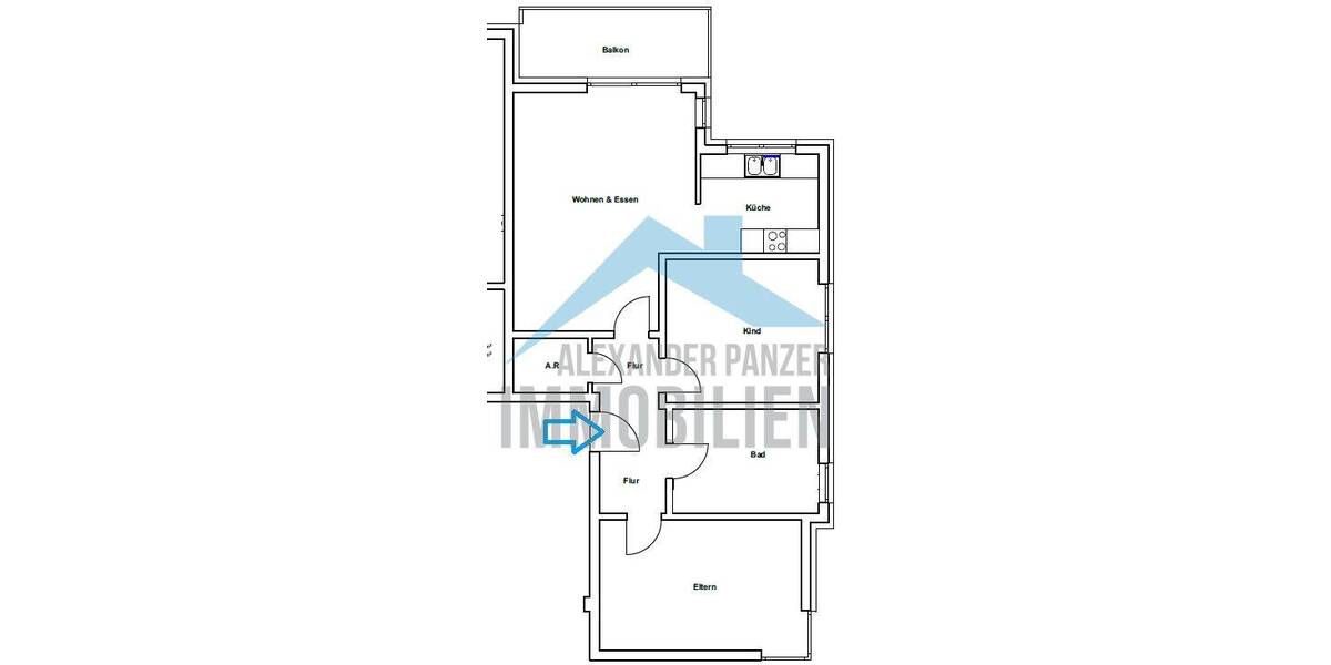 Etagenwohnung Kassel Philippinenhof/Warteberg - 3 Zimmer, 88 m&sup2;, 1.170&euro; | Angebot:26894931