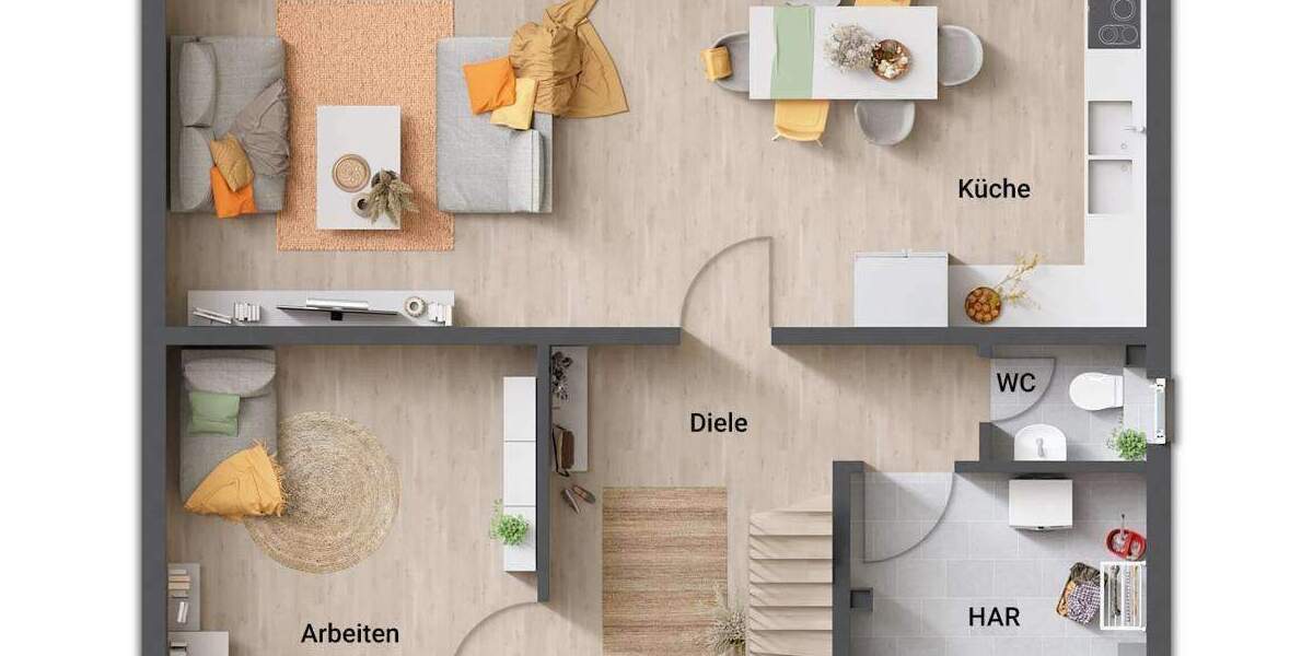 Einfamilienhaus Felsberg - 6 Zimmer, 144 m&sup2;, 262.190&euro; | Angebot:24687641