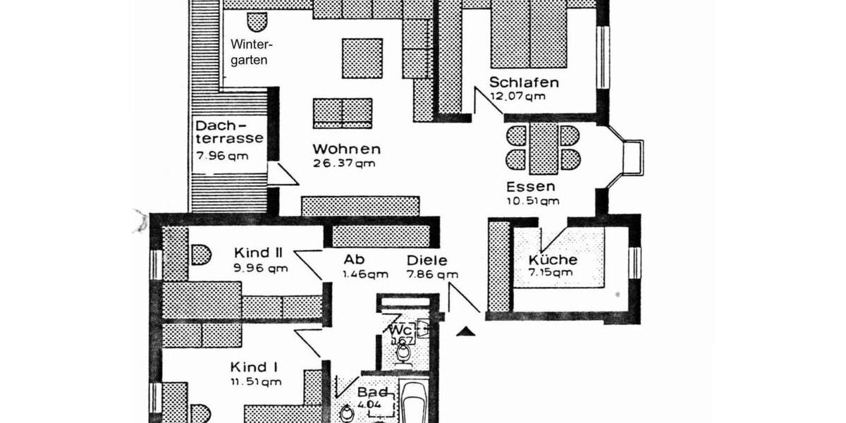 Etagenwohnung Kassel Harleshausen - 4 Zimmer, 97 m&sup2;, 265.000&euro; | Angebot:26804672