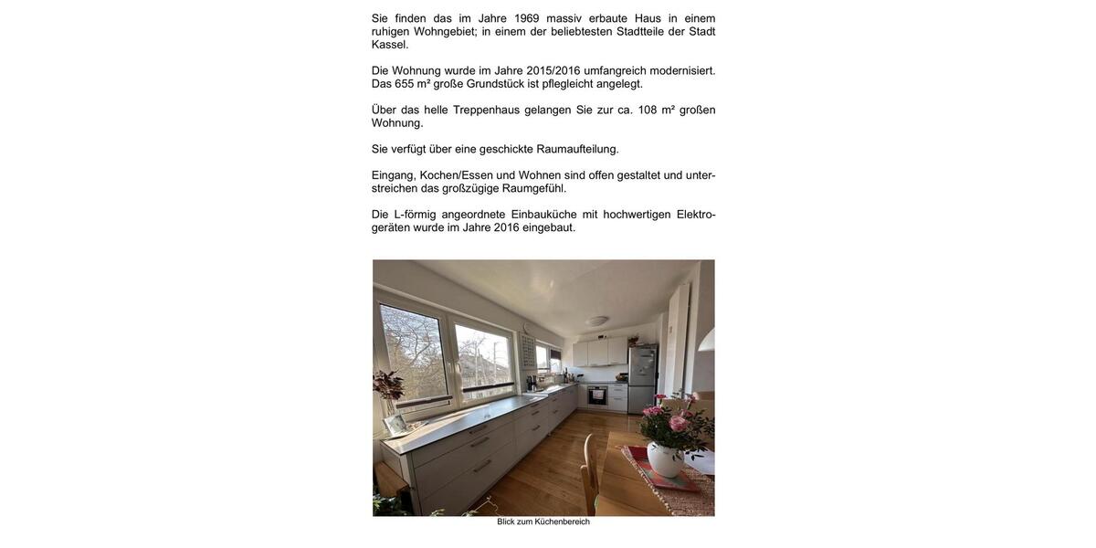 Etagenwohnung Kassel Harleshausen - 4 Zimmer, 108 m&sup2;, 360.000&euro; | Angebot:26343027