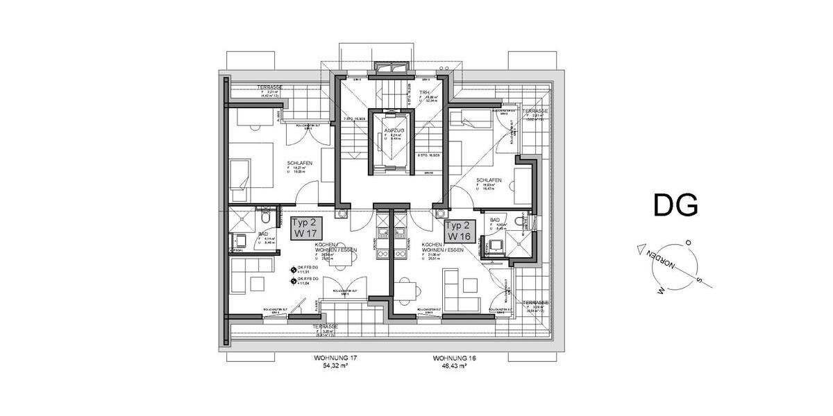 Etagenwohnung Kassel Fasanenhof - 2 Zimmer, 54 m&sup2;, 730&euro; | Angebot:25022710