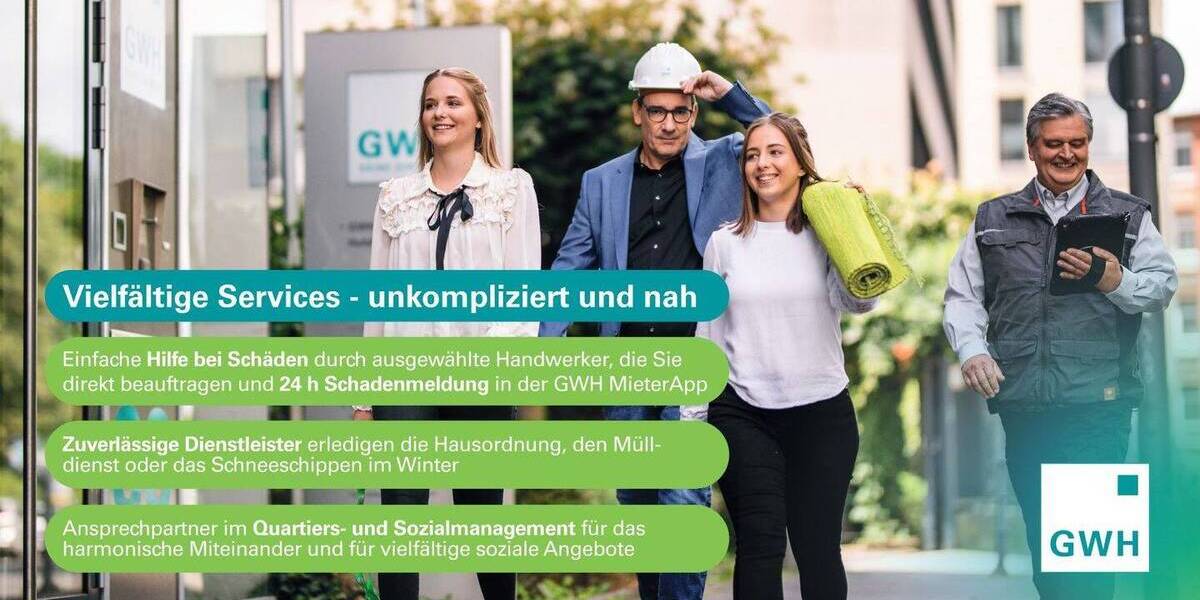 Etagenwohnung Kassel Süd - 2 Zimmer, 57 m&sup2;, 602&euro; | Angebot:25695787