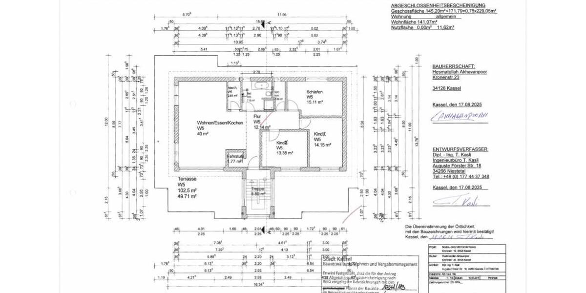 Mehrfamilienhaus, Wohnhaus Kassel Harleshausen - 4 Zimmer, 155 m&sup2;, 1.700&euro; | Angebot:25416141