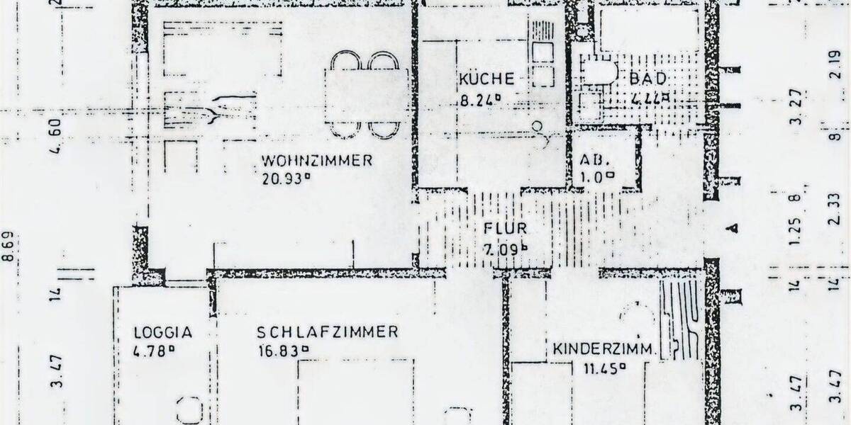 Etagenwohnung Kassel Niederzwehren - 3 Zimmer, 72 m&sup2;, 650&euro; | Angebot:26787015