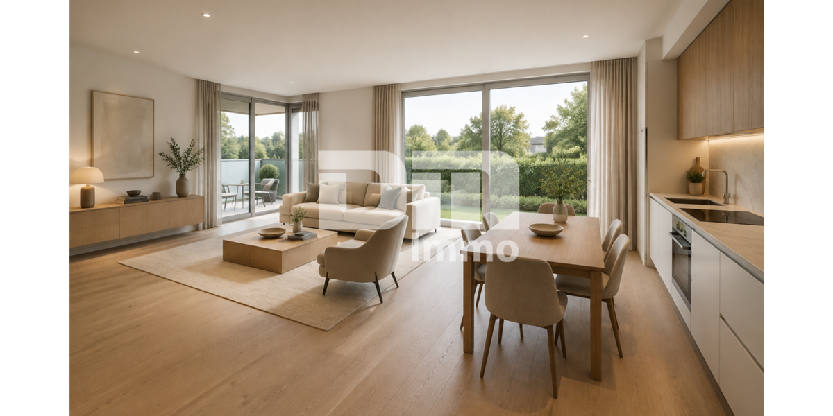 Moderne 3-Zi KFW 55 -Wohnung in barrierearmen Neubauprojekt inkl. TerrasseBalkon + Abstellraum - Etagenwohnung Vellmar | Angebot:27317461