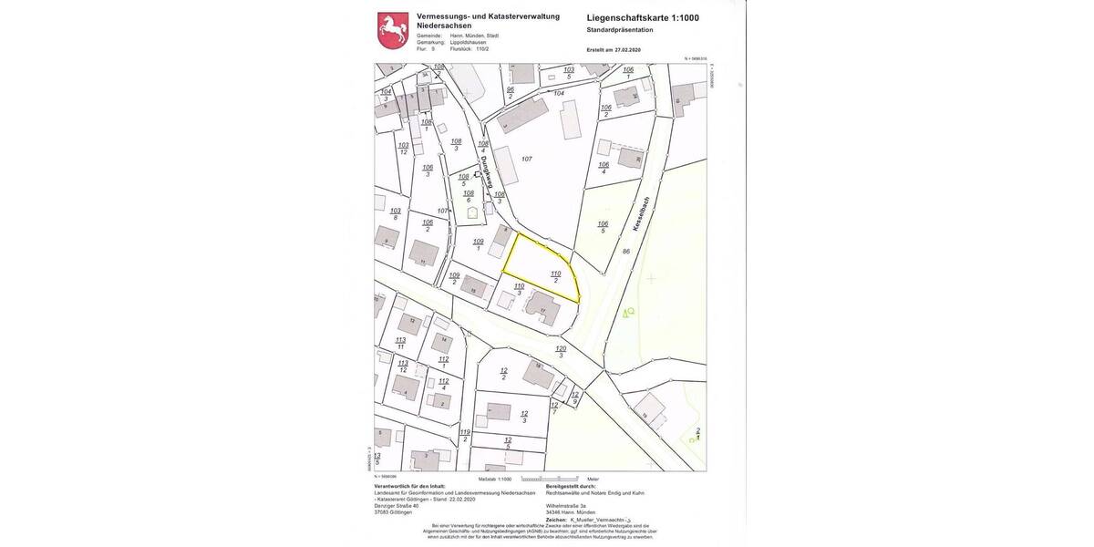 Grundstück Hann. Münden Lippoldshausen - 59.500&euro; | Angebot:25708822